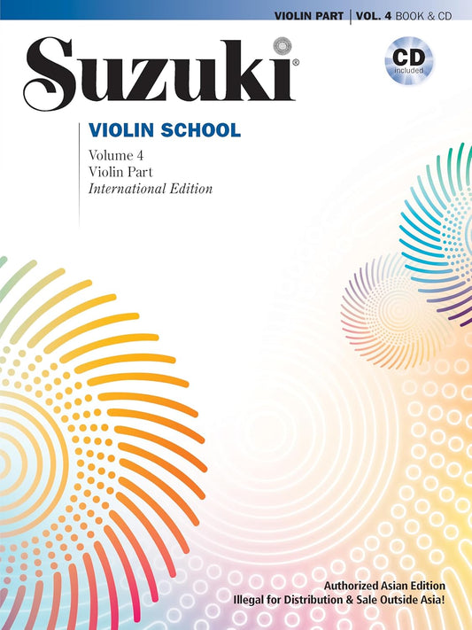 SUZUKI BOOK 4 W/ CD - VIOLIN